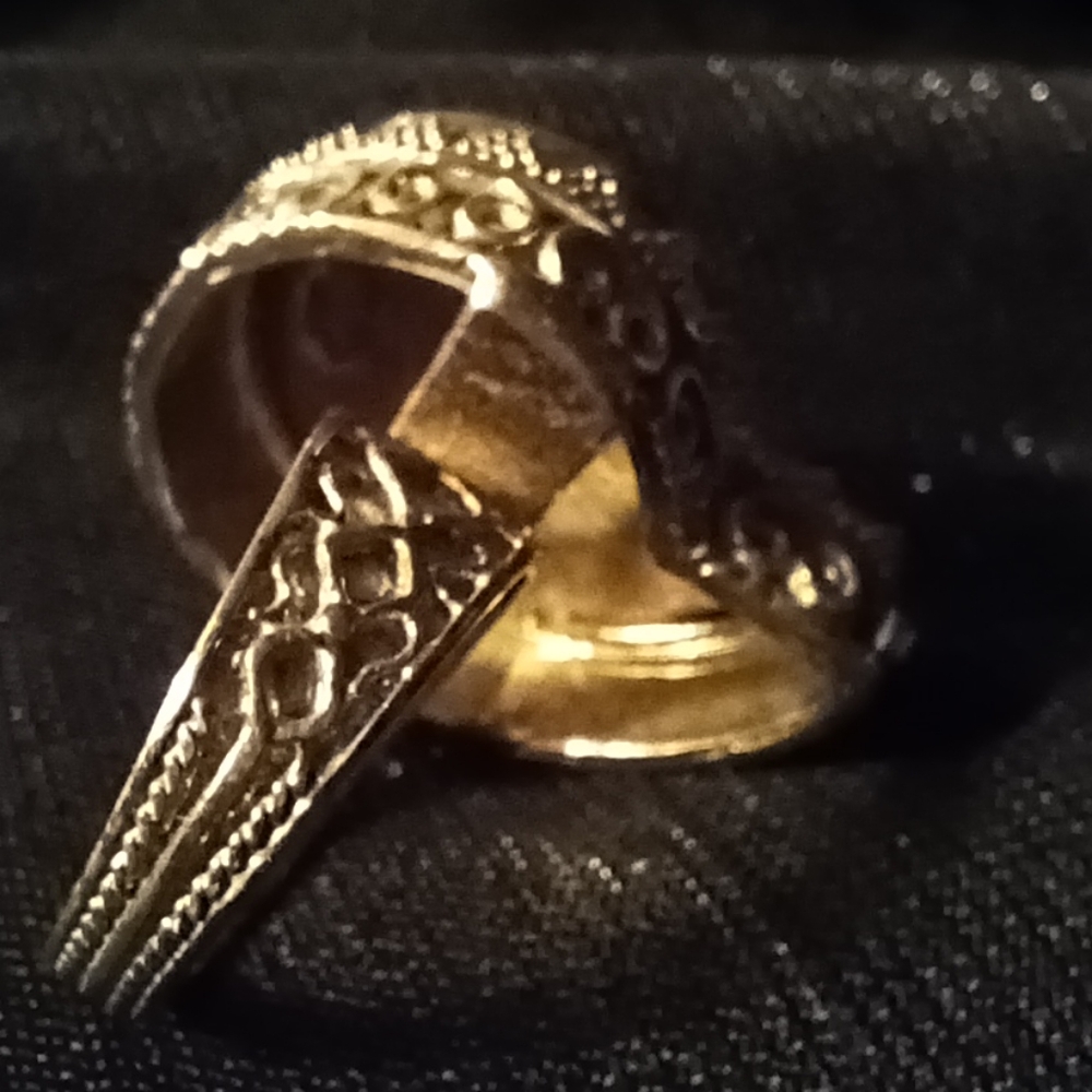 Fossil Ammonite Statement Ring - image 4